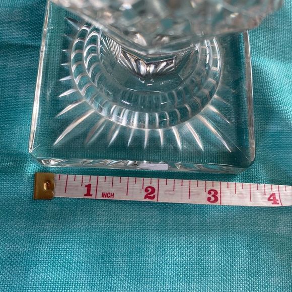 Vintage Cut Class Vase Urn With Lid - Picture 12 of 14